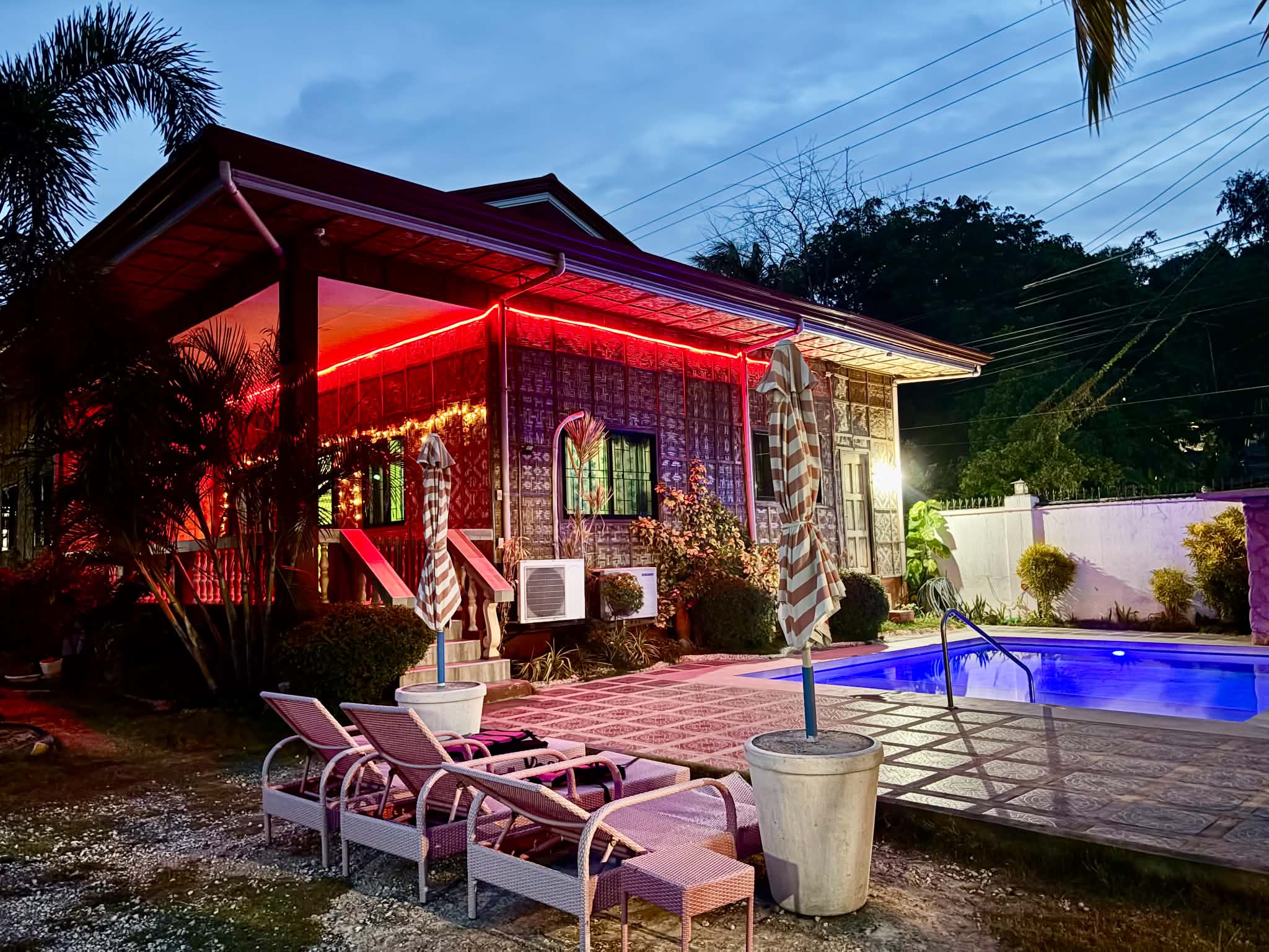 Balay Amakan Lit Up at Night